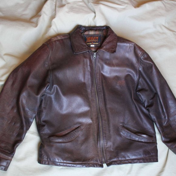 Leather bomber jacket Mixte - Picture 4 of 7